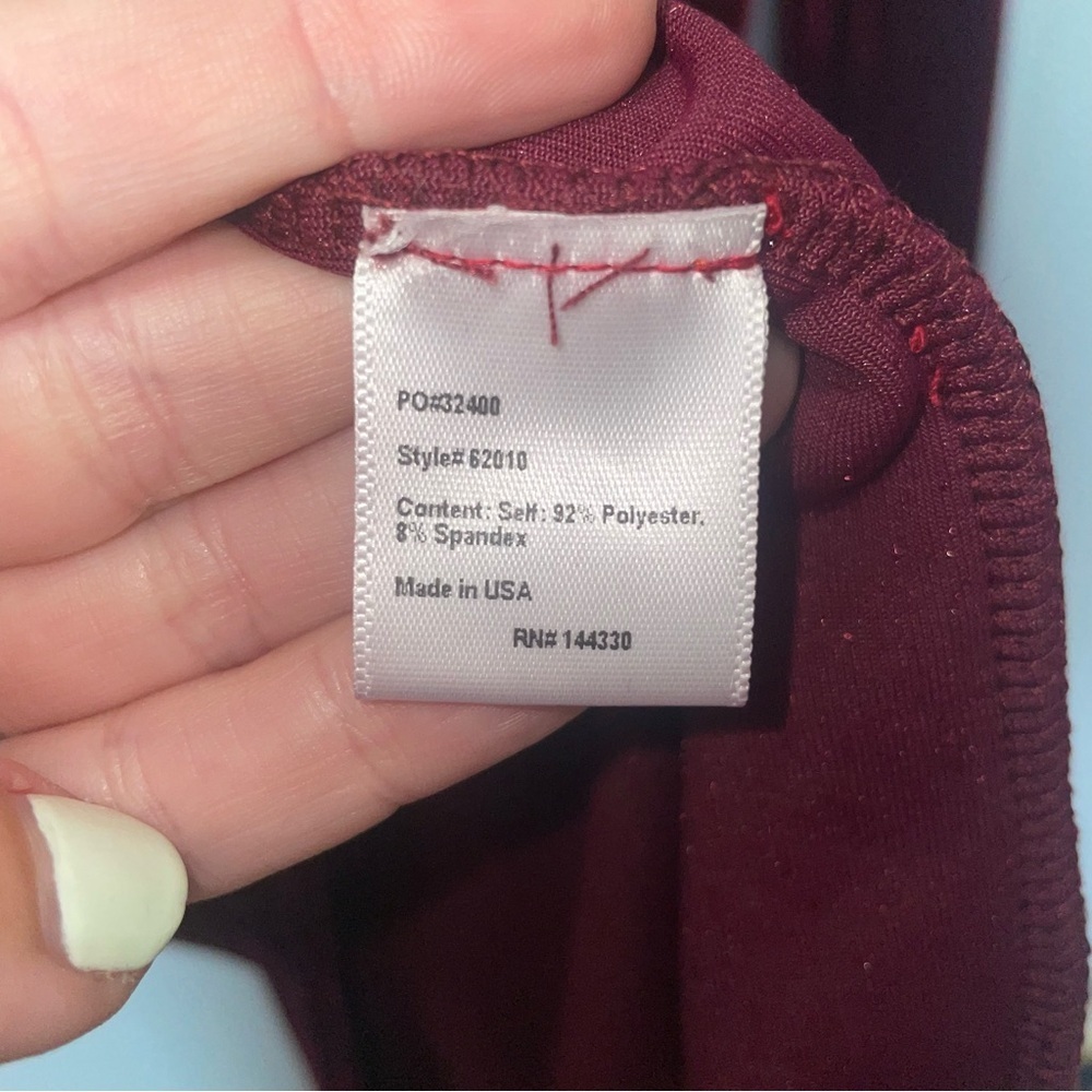 Nasty Gal Teenplo Burgundy Red Cities In Dust Velvet Lace Up Dress Small - Picture 4 of 5